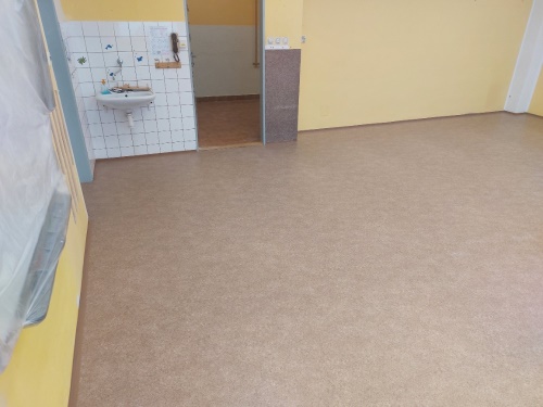 Pokládka PVC Ambient (realizace Vysoké Mýto)